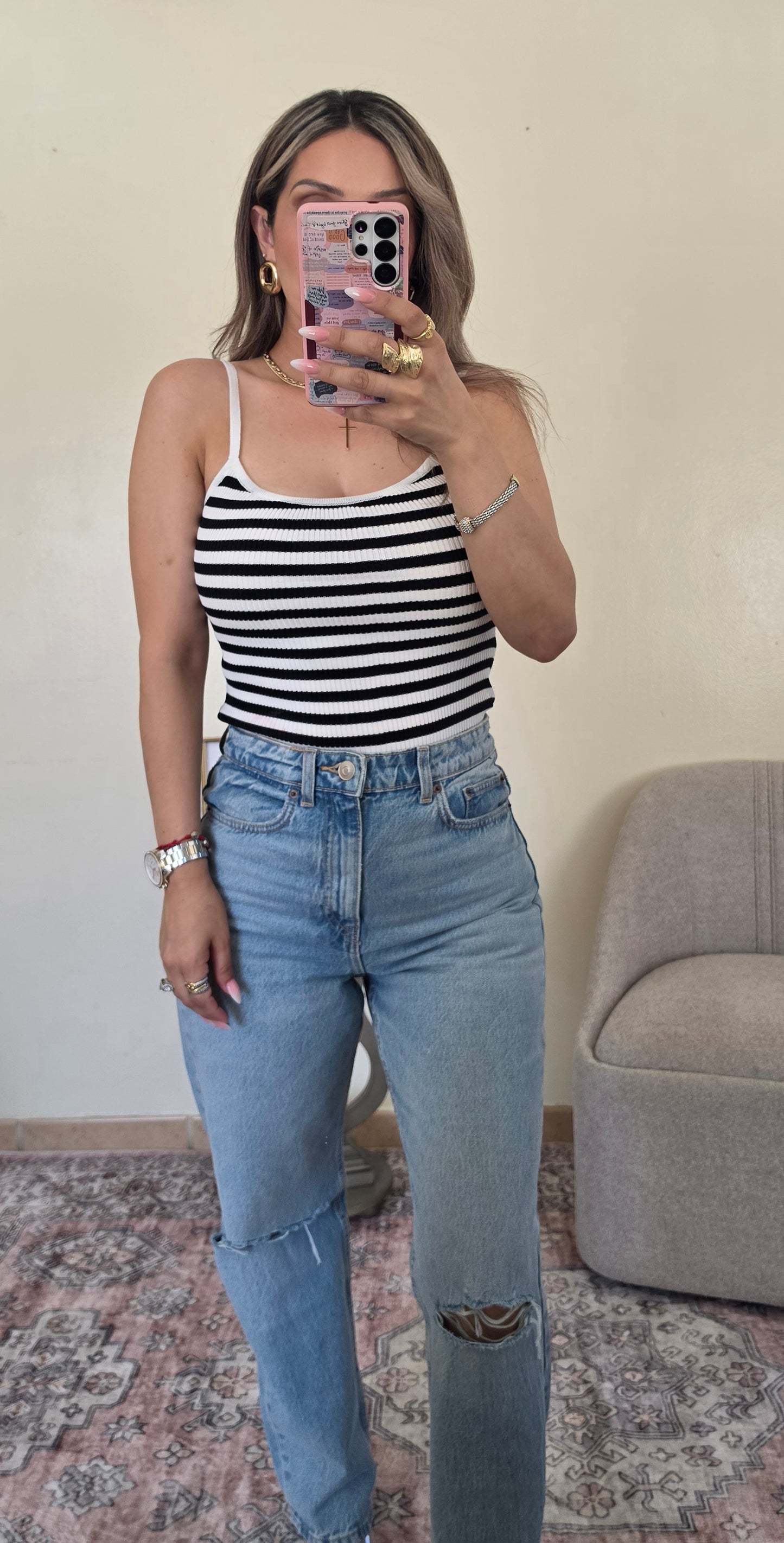Sweetheart Stripe Bodysuit