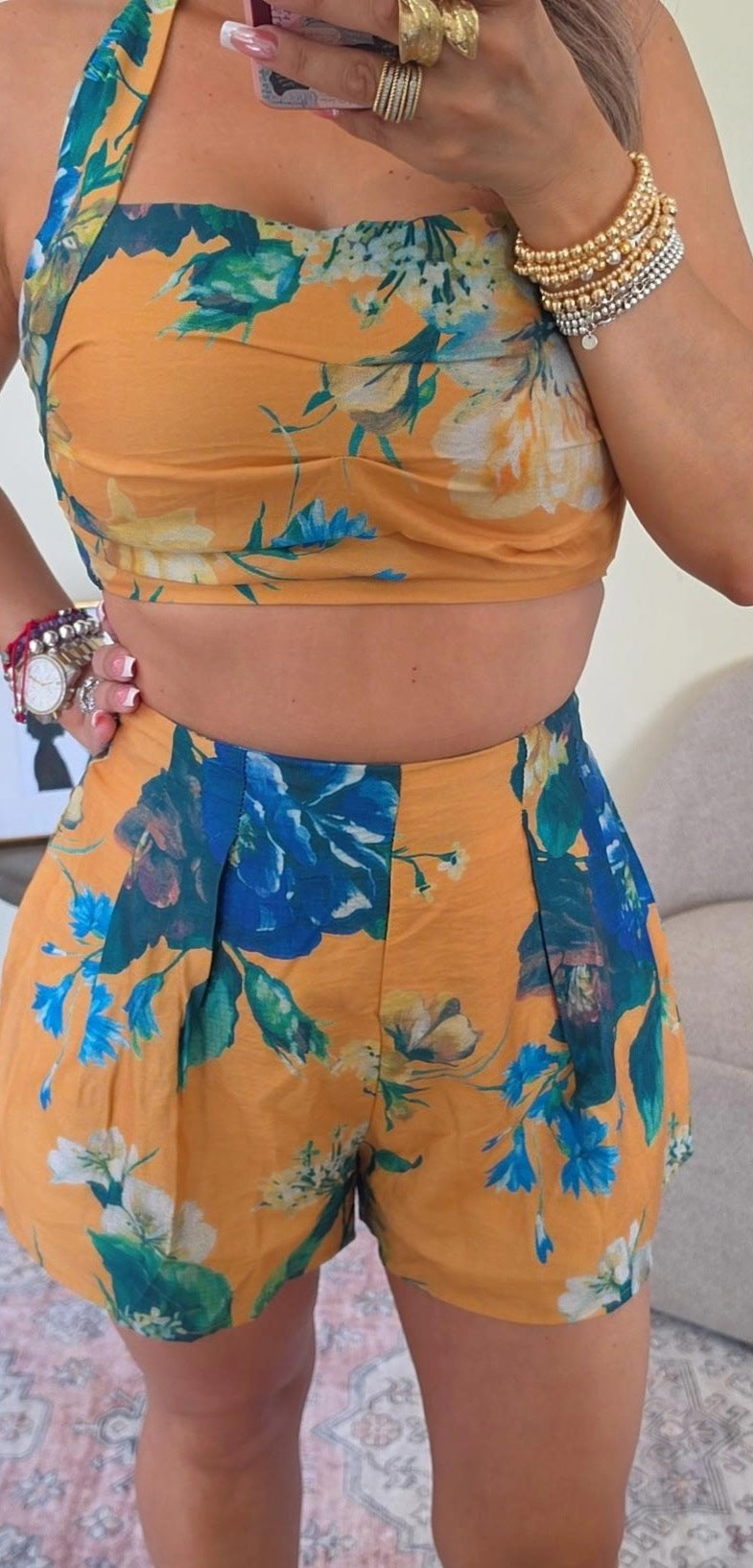 GOLDEN AZURE BLOSSOM SET
