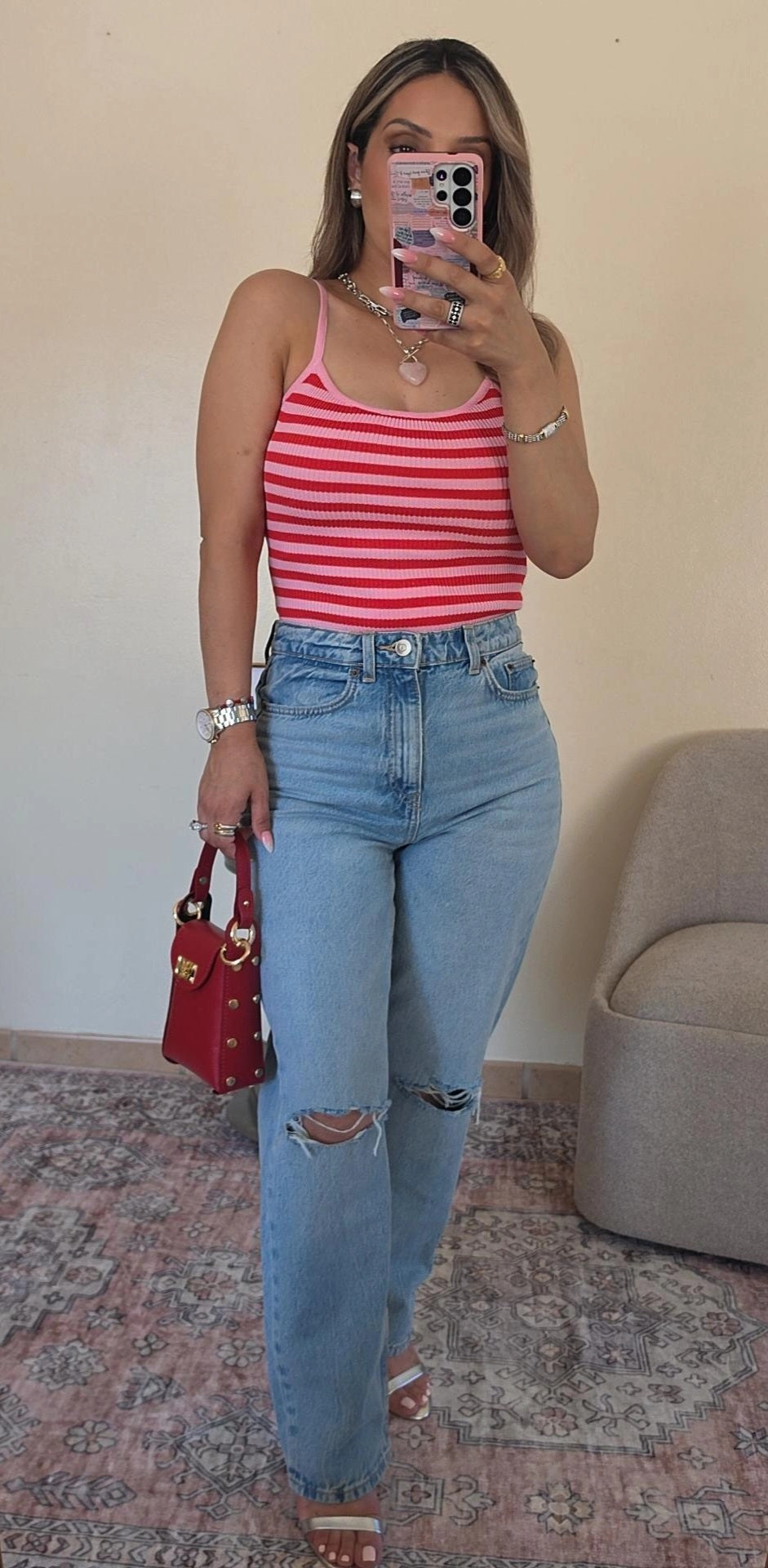 Sweetheart Stripe Bodysuit