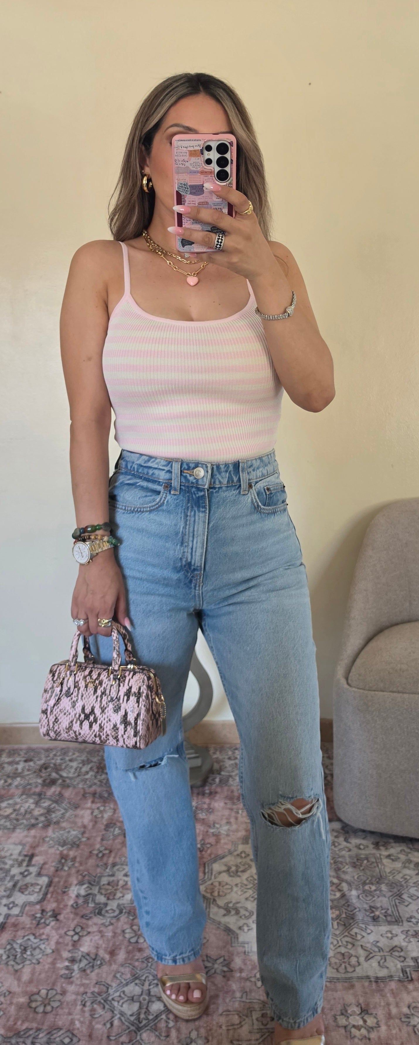 Sweetheart Stripe Bodysuit