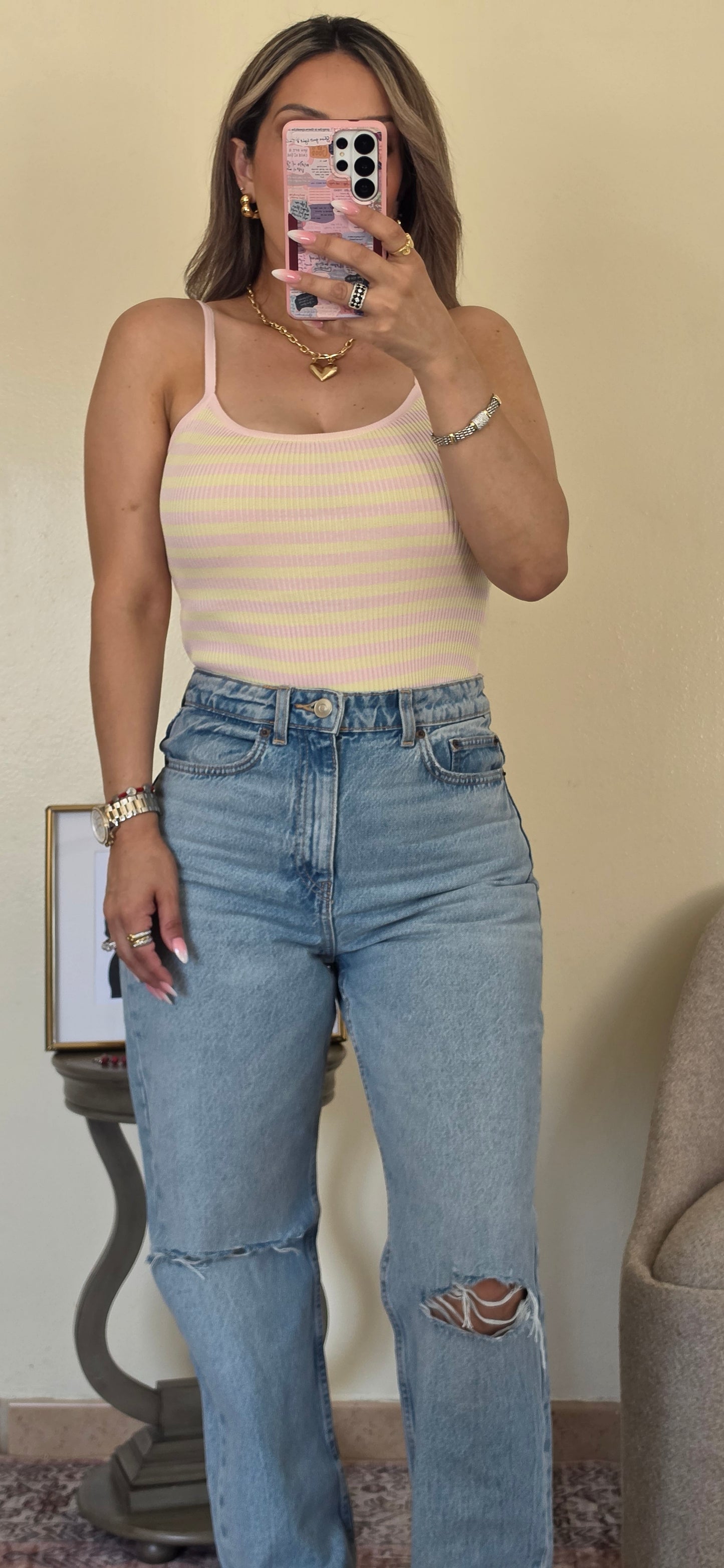 Sweetheart Stripe Bodysuit