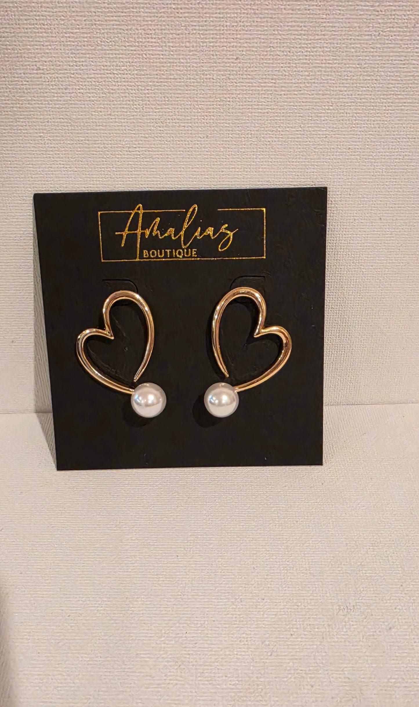 Pearl Heart Embrace Earrings