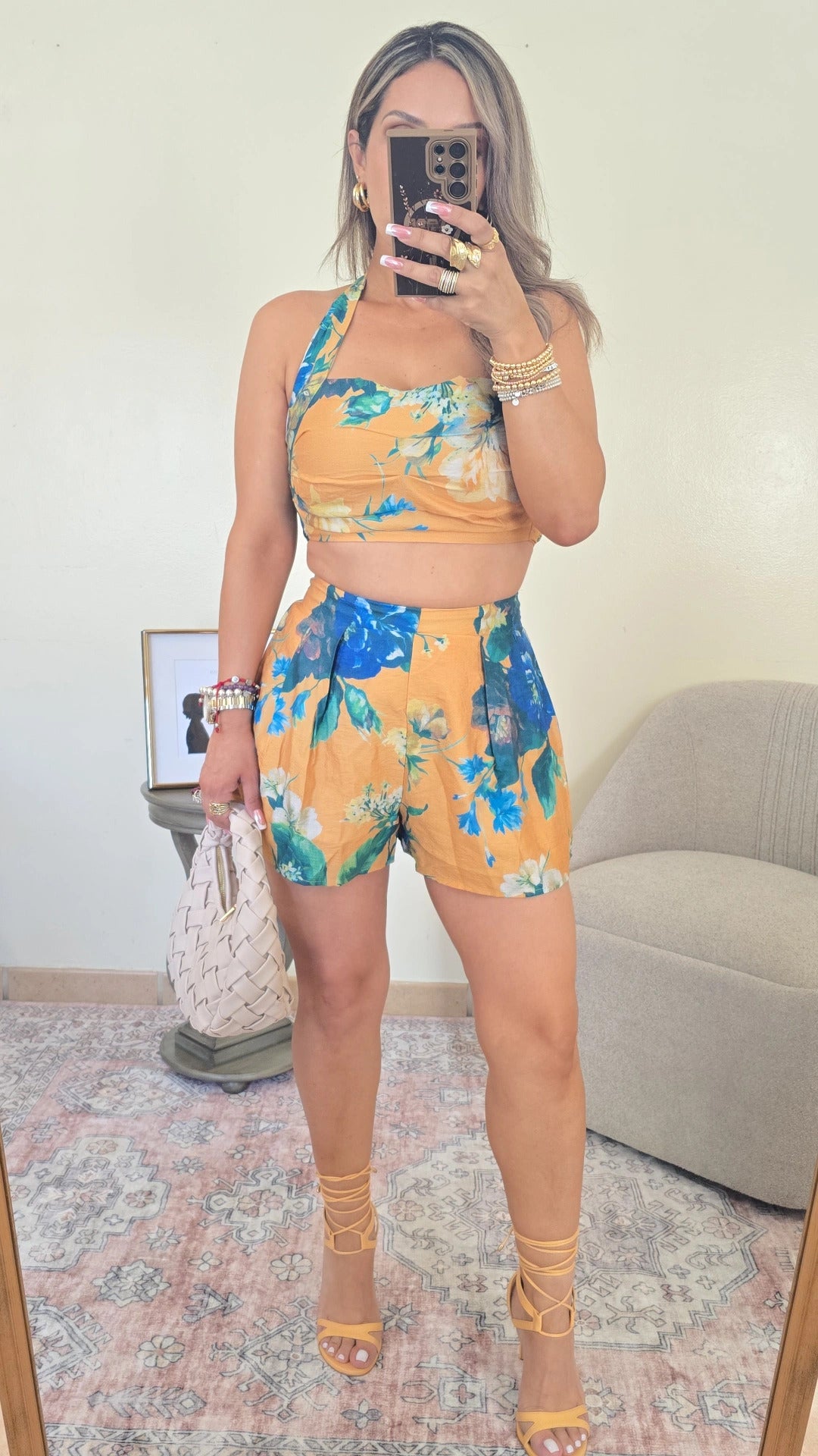 GOLDEN AZURE BLOSSOM SET